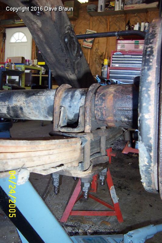 MGTD15470/Suspension System/Rear Suspension/UBolts locating rear axle